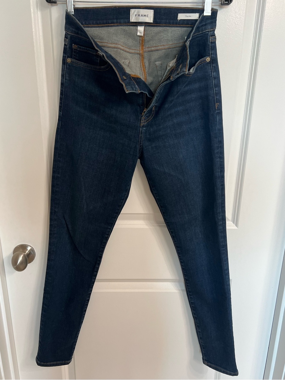 NEW Frame Denim x Alix High-Rise Skinny Jeans in Flaunt Size 28 - Picture 6 of 7